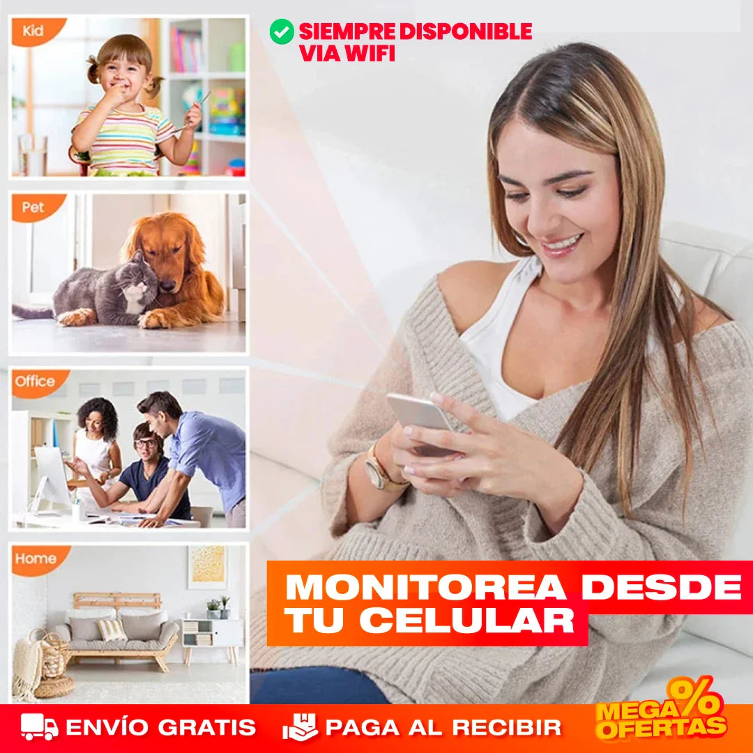 MINI CÁMARA DE SEGURIDAD WIFI 1080P