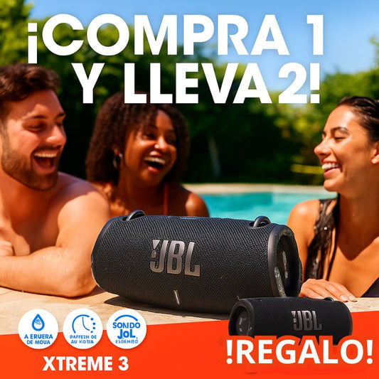 (COMPRA 1 y LLEVA 2) JBL XTREME 3 BLUETOOTH A PRUEBA DE AGUA + 1 JBL XTREME 3 DE REGALO - PROMOCION CIERRE DE LA TIENDA