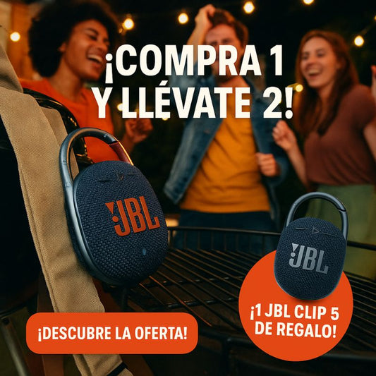 (COMPRA 1 y LLEVA 2) JBL CLIP 5 BLUETOOTH A PRUEBA DE AGUA + 1 JBL CLIP 5 DE REGALO - PROMOCION CIERRE DE LA TIENDA