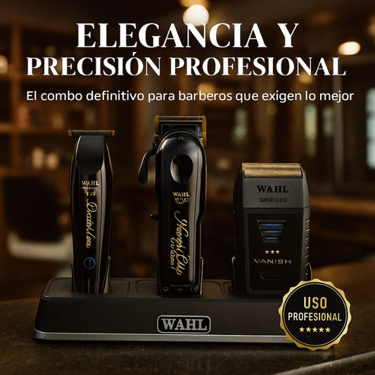 COMBO 3 MÁQUINAS INALÁMBRICA WAHL BLACK + VANISH -  QUEDAN 7 UNIDADES PROMOCION CIERRE DE LA TIENDA