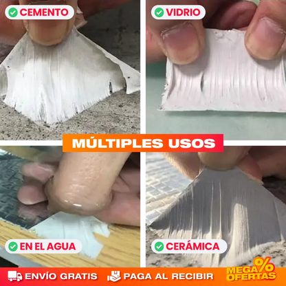 2x1 30 METROS CINTA IMPERMEABLE REPARA FUGAS