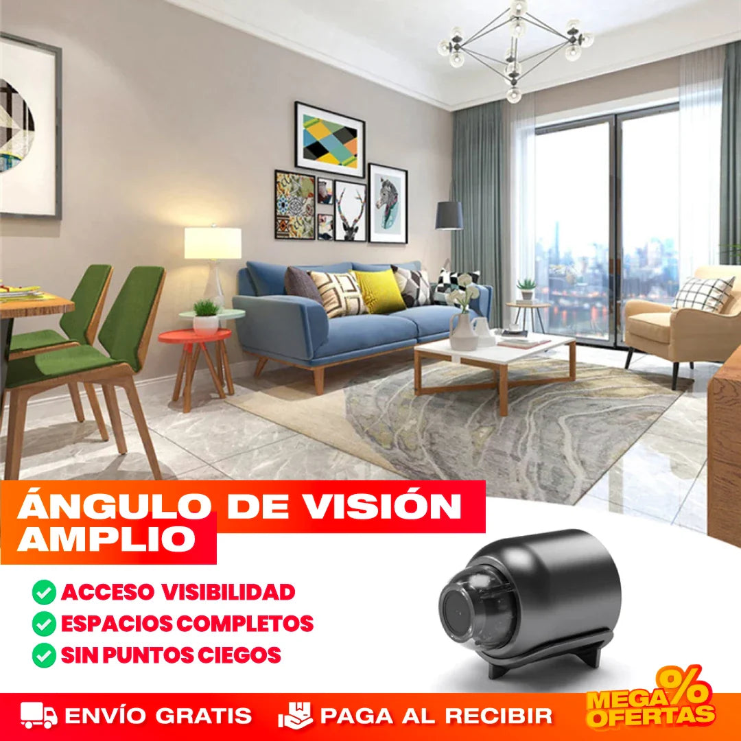MINI CÁMARA DE SEGURIDAD WIFI 1080P