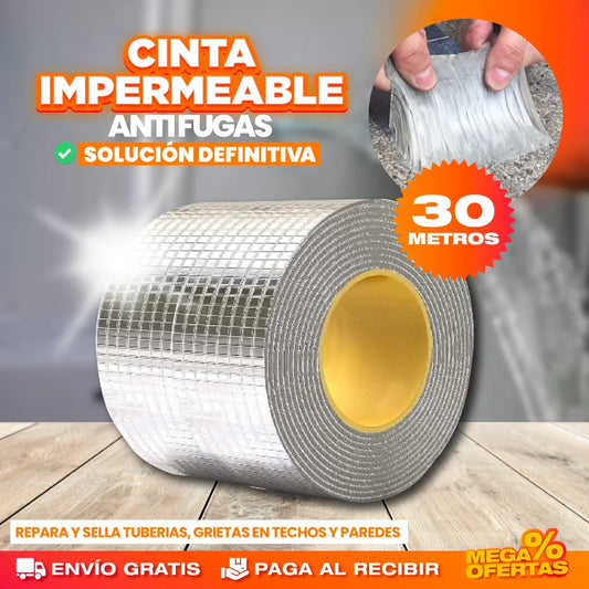 2x1 30 METROS CINTA IMPERMEABLE REPARA FUGAS