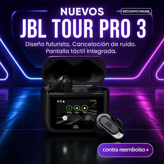 JBL TOUR PRO 3 TOUCHSCREEN BLUETOOTH IMPERMEABLE + REGALO SORPRESA - PROMOCION CIERRE DE LA TIENDA
