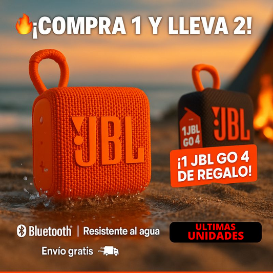 (COMPRA 1 y LLEVA 2) JBL GO 4 BLUETOOTH A PRUEBA DE AGUA + 1 JBL GO 4 DE REGALO QUEDAN 7 UNIDADES - PROMOCION CIERRE DE LA TIENDA